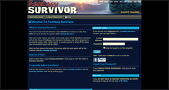 Desktop Screenshot of fantasysurvivor.net