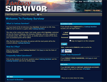 Tablet Screenshot of fantasysurvivor.net